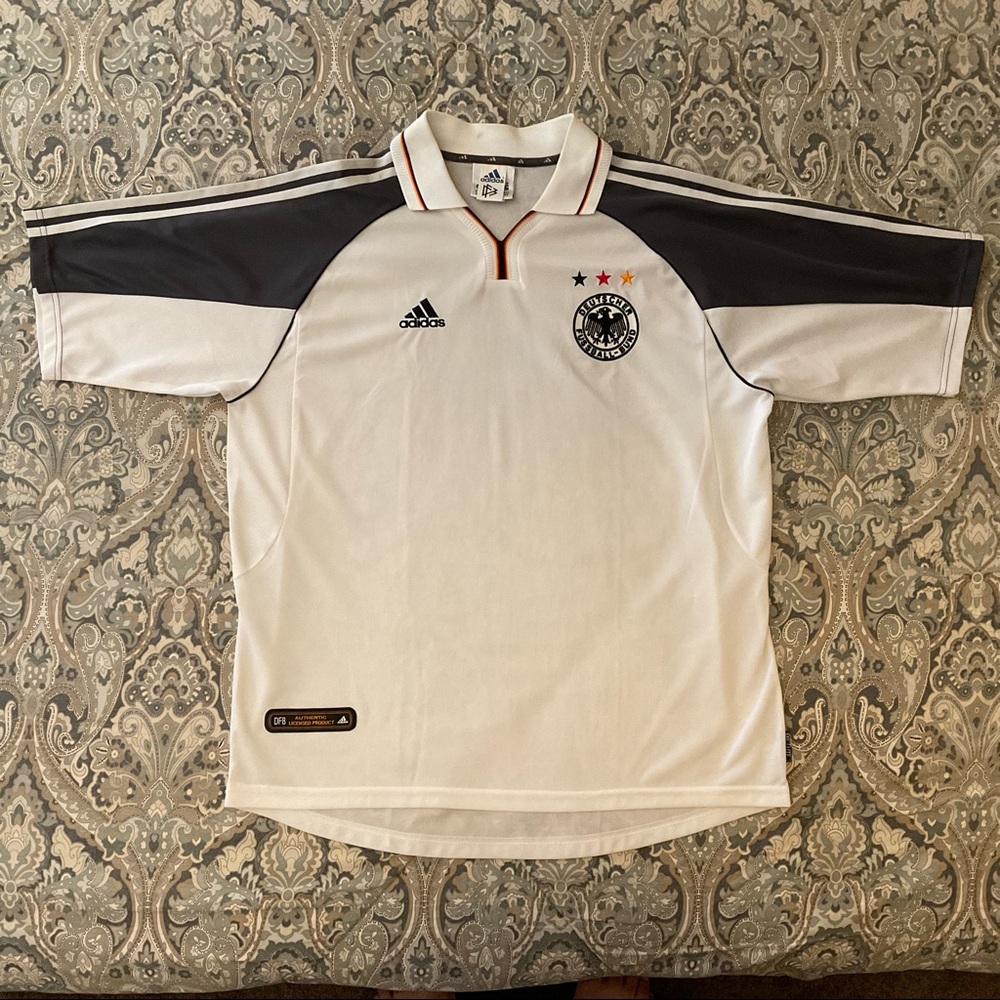 Mint Adidas 2000-01 Germany National Team Home Jersey Mens Sz XL Worn 1x